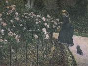 Some Rose in the garden Gustave Caillebotte